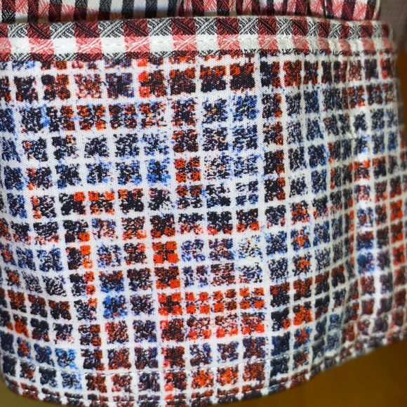 Robert Graham Casual Button Down Shirt 3XL Red/Black/ White with Geometric Cuff - Picture 4 of 5